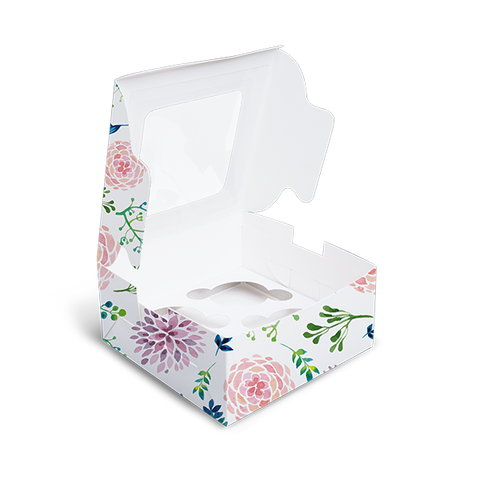 Cupcake Box For 4