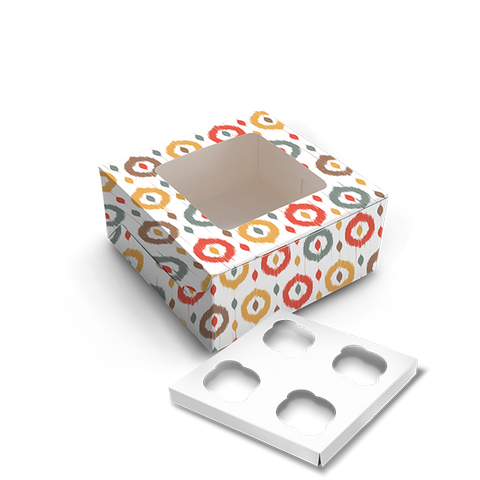 Cupcake Box For 4