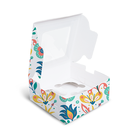 Cupcake Box For 4