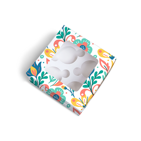 Cupcake Box For 4