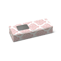 Mithai/Brownie Box for 2 - 7x2.8x1.4" - Pink Ornamental
