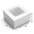 Cake Box for 2kg - 10x10x5" - White