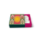 Sliding/Chocolate Box for 4 - 8x8x3cm - Tropical Green Jharokha Box