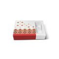 Sliding/Chocolate Box for 4 - 8x8x3cm - Imperial Red Chitrakaari Box