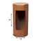 Cylindrical Box with see through window - 4x3" - Kraft