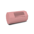 Cylindrical Box with see through window - 6x3" - Pink