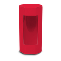 Cylindrical Box with see through window - 6x3" - Red