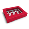 Cupcake Box for 12 With Window - 12x9x3" - Red
