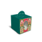 Small Handle Favour/Gift Box - 3.5x3.5x3.5" - Tropical Green Jharokha Box