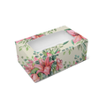 Rectangle Bakery Box for 2 Cupcake, Tea Cake, Plum Cake - 7x4x3" - Vintage Lily