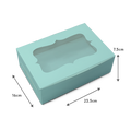 Cupcake Box for 6 - 9x6x3" - Mint