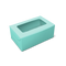 Rectangle Bakery Box for 2 Cupcake, Tea Cake, Plum Cake - 7x4x3" - Mint