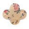 Gift Card Envelope with Heart Clasp - 9x9CM - Floral Kraft