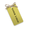 Gift Tags - Hard Paper - 2.5x1.5 inch - Yellow