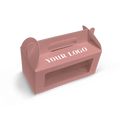 Jar Hamper Handle Box - 20x10x9cm - Pink
