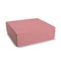 Corrugated Hamper Box - Large - 25x25x8cm Pink