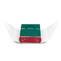 Wrap Style Favor Box - 8x8x3.5 CM - Tropical Green Jharokha Box