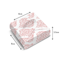 Wrap Style Favor Box - 8x8x3.5CM - Pink Ornamental