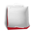 Cake Bag for 2kg - 10.5x10.5x8" - Red