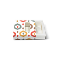 Sliding/Chocolate Box for 4 - 8x8x3cm - Multicolour Ikat