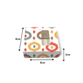 Sliding/Chocolate Box for 4 - 8x8x3cm - Multicolour Ikat