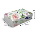 Sliding Box for Cookies and Macarons - 7x4.5x2" - Floral