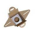 Small Handle Favour/Gift Box - 3.5x3.5x3.5" - Kraft