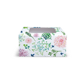 Square Box with window for 4 Cupcakes/Small Cakes - 6x6x3" - Floral