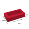 Mithai/Brownie Box for 6 - 9x5x2" - Red