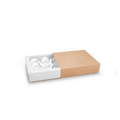 Sliding/Chocolate Box for 9 - 12.5x12.5x4cm - Kraft