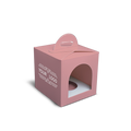 Small Handle Favour/Gift Box - 3.5x3.5x3.5" - Pink