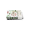 Sliding/Chocolate Box for 4 - 8x8x3cm - Floral