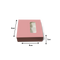 Sliding/Chocolate Box for 4 - 8x8x3cm - Pink