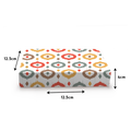 Sliding/Chocolate Box for 9 - 12.5x12.5x4cm - Multicolour Ikat