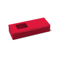 Mithai/Brownie Box for 2 - 7x2.8x1.4" - Red