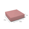 Lid with Tray Hamper Box - 8x8x2" - Pink