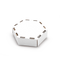 Hexagonal Kraft Cake Box with White Closure - 10" base