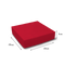 Lid with Tray Hamper Box - 8x8x2" - Red