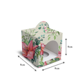 Small Handle Favour/Gift Box - 3.5x3.5x3.5" - Vintage Lily