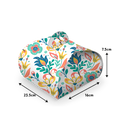 Wrapstyle Box for Cupcake 6 - 9x6x3" - Exotic Flora