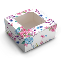 Cake Box for 2kg - 12x12x5" - Colourful Blossom