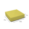 Lid with Tray Hamper Box - 8x8x2" - Yellow