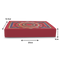 Sliding/Chocolate Box for 15 - 20x12.5x4cm - Red Rangoli