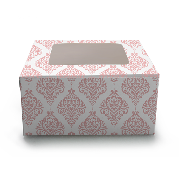 DRY CAKE BOX / HAMPER BOX – 8 Inches – Blue Floral (Pack of 8) - Chic a Choc