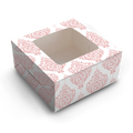 Cake Box for 2kg - 10x10x5" - Pink Ornamental