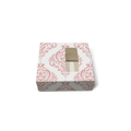 Sliding/Chocolate Box for 4 - 8x8x3cm - Pink Ornamental