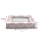 Sliding/Chocolate Box for 9 - 12.5x12.5x4cm - Pink Ornamental