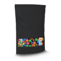 Zip Lock pouch for 500 grams - Black - 15x22 CM